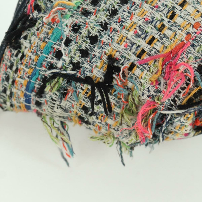 【日本直送】香奈兒 (CHANEL) Matelasse Chain Bag Tweed 2way Multicolor Silver CC Auth 171446SAM-15