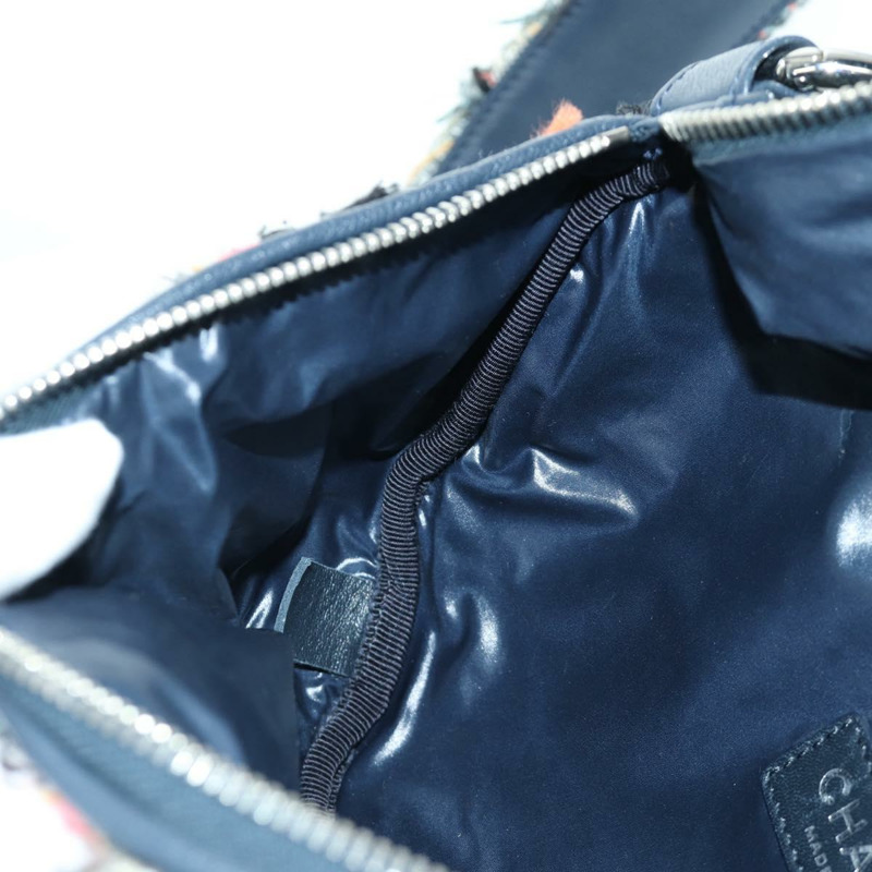 【日本直送】香奈兒 (CHANEL) Matelasse Chain Bag Tweed 2way Multicolor Silver CC Auth 171446SAM-23