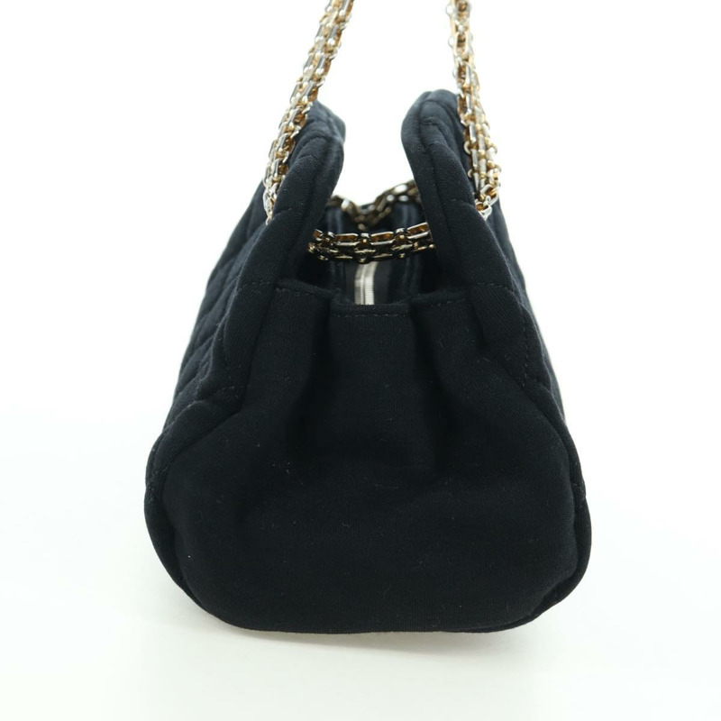 【日本直送】香奈兒 (CHANEL) Matelasse 鏈條肩背包，黑色金色 CC 標誌，貨號 168322V-2