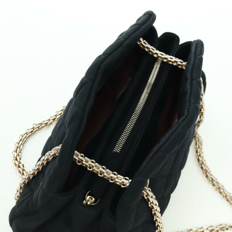 【日本直送】香奈兒 (CHANEL) Matelasse 鏈條肩背包，黑色金色 CC 標誌，貨號 168322V-5