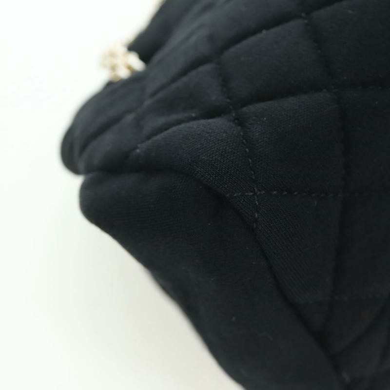 【日本直送】香奈兒 (CHANEL) Matelasse 鏈條肩背包，黑色金色 CC 標誌，貨號 168322V-8