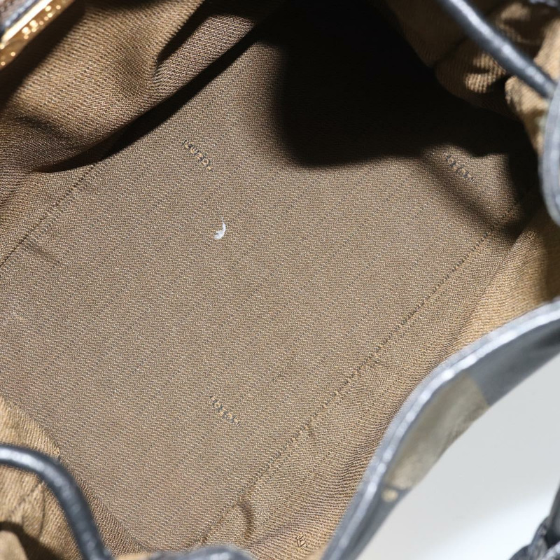 【日本直送】FENDI 胡桃色帆布手提包 PVC 兩用黑色棕色 正品 LNZ340-8