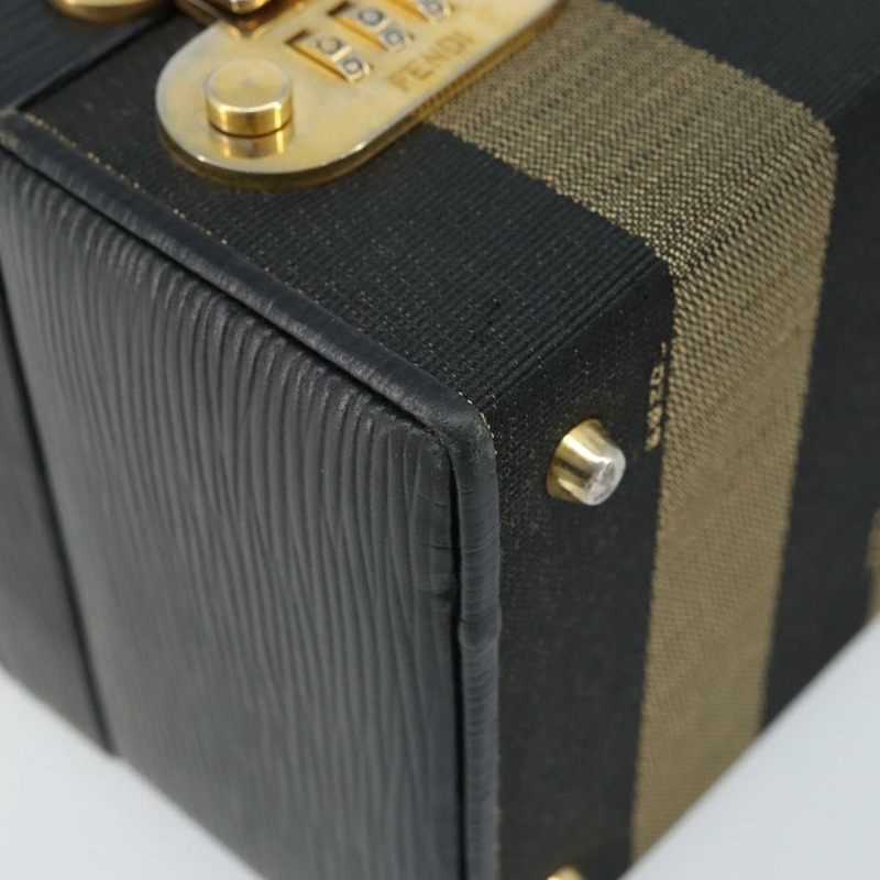 【日本直送】FENDI 胡桃色帆布手提包 PVC 兩用黑色棕色 正品 LNZ340-16