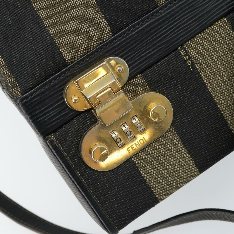 【日本直送】FENDI 胡桃色帆布手提包 PVC 兩用黑色棕色 正品 LNZ340-20