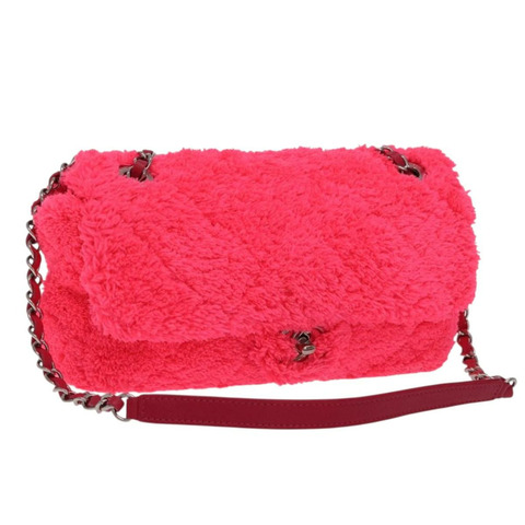 香奈兒 Matelasse 25 鏈條肩背包，粉紅色/銀色雙C標誌，貨號 171515SM