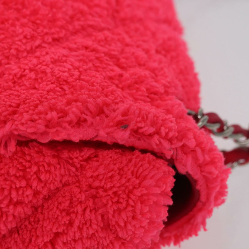 【日本直送】香奈兒 Matelasse 25 鏈條肩背包，粉紅色/銀色雙C標誌，貨號 171515SM-3