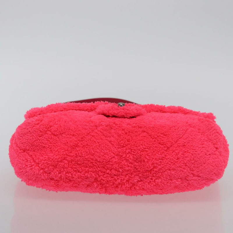 【日本直送】香奈兒 Matelasse 25 鏈條肩背包，粉紅色/銀色雙C標誌，貨號 171515SM-5