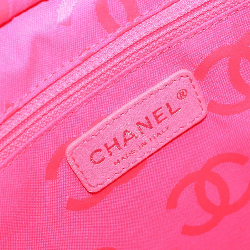 【日本直送】香奈兒 Cambon 系列絎縫托特包，羊皮材質，黑色銀色雙C標誌，正品編號 173305SAM-16