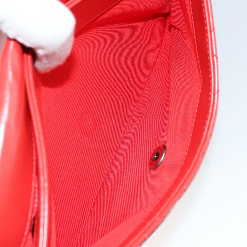 【日本直送】香奈兒 Matelasse 25 鏈條肩背包 小牛皮 紅色 CC 標誌 Auth 173308V-27