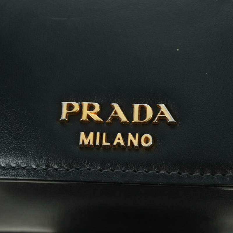 【日本直送】PRADA 灰色金色皮革肩背包，正品編號 173314V-18