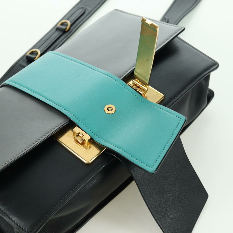 【日本直送】PRADA 灰色金色皮革肩背包，正品編號 173314V-20