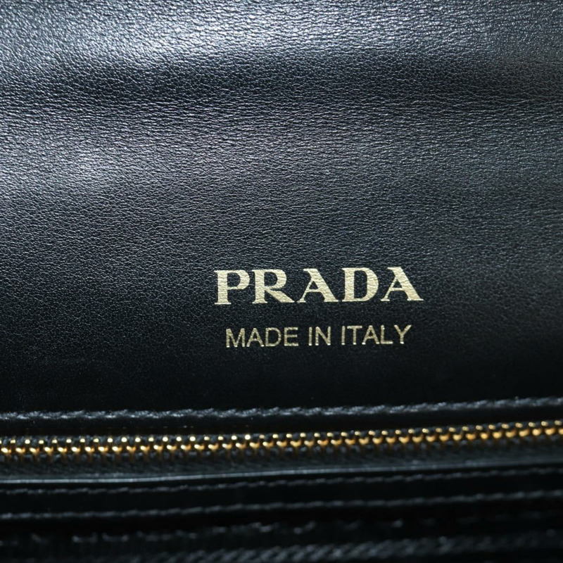 【日本直送】PRADA 灰色金色皮革肩背包，正品編號 173314V-21