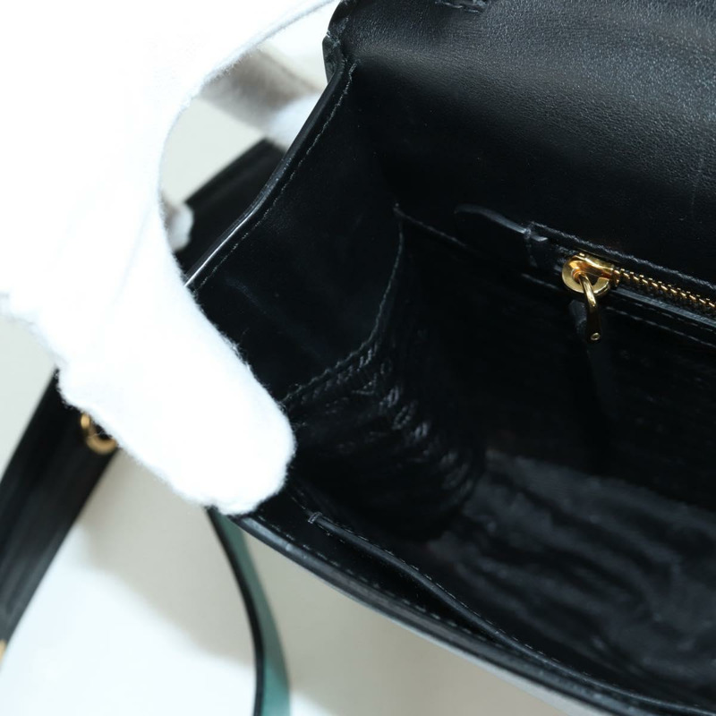 【日本直送】PRADA 灰色金色皮革肩背包，正品編號 173314V-23