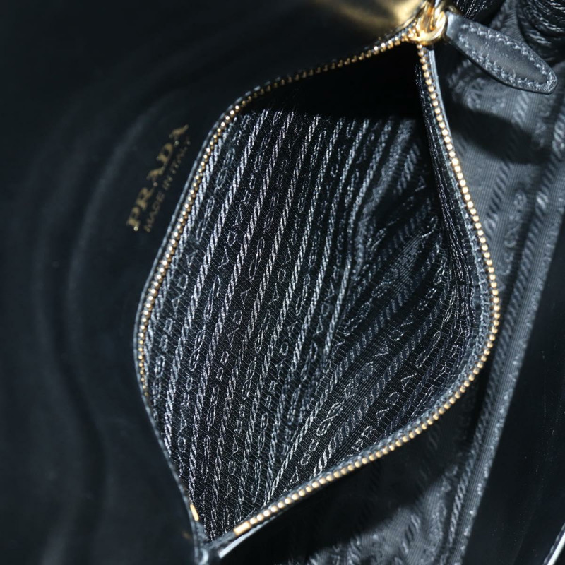 【日本直送】PRADA 灰色金色皮革肩背包，正品編號 173314V-25