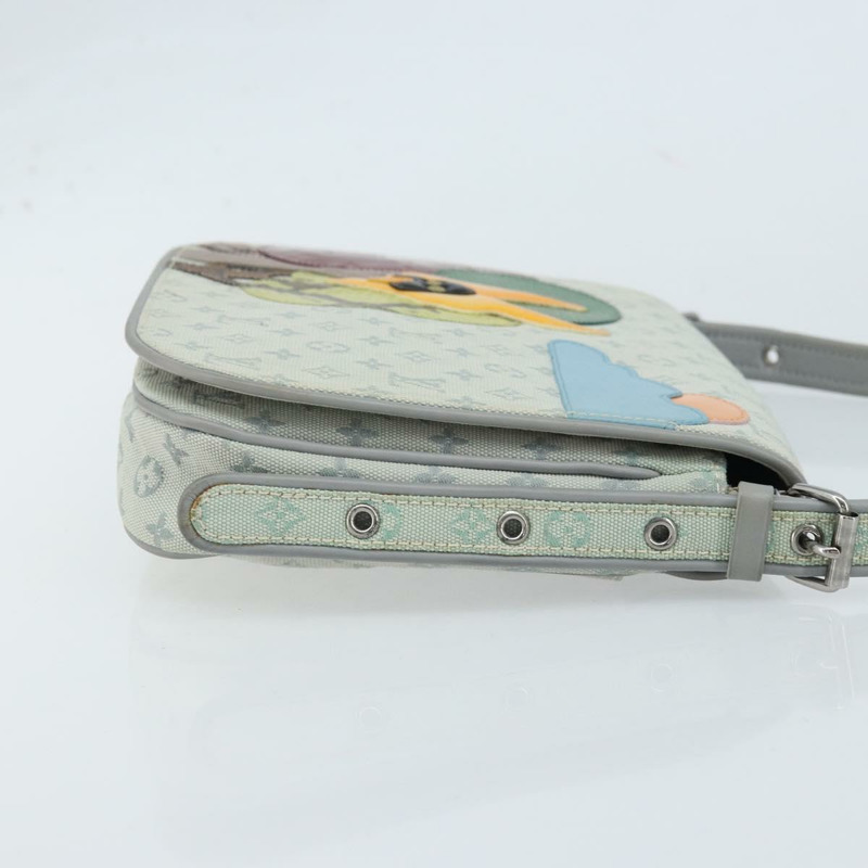 【日本直送】路易威登 Monogram Mini Musette Comte de Fe 手袋 灰色 M92279 LV Auth 166232V-2