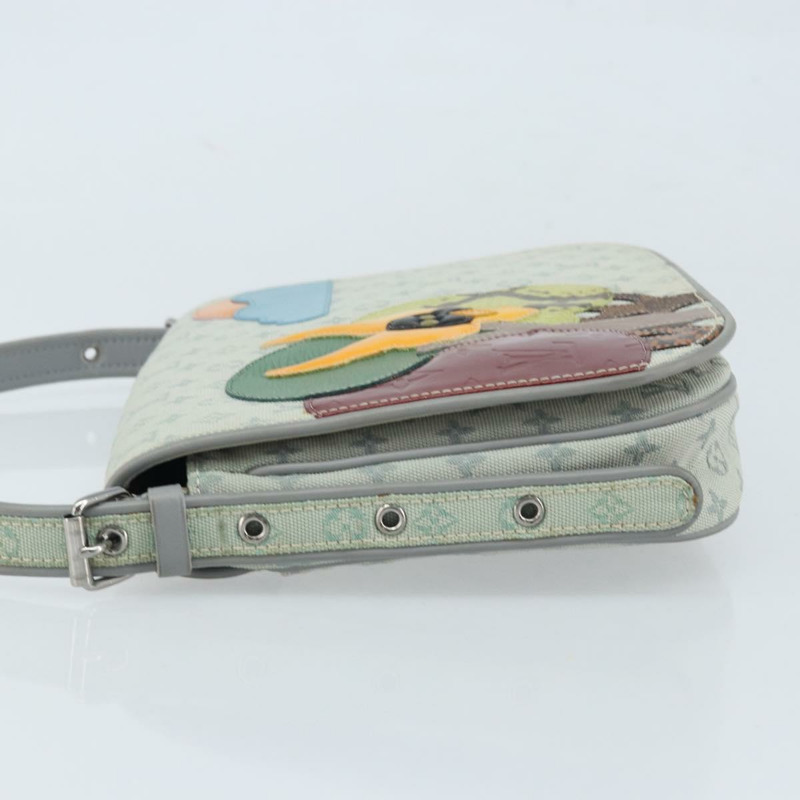 【日本直送】路易威登 Monogram Mini Musette Comte de Fe 手袋 灰色 M92279 LV Auth 166232V-3