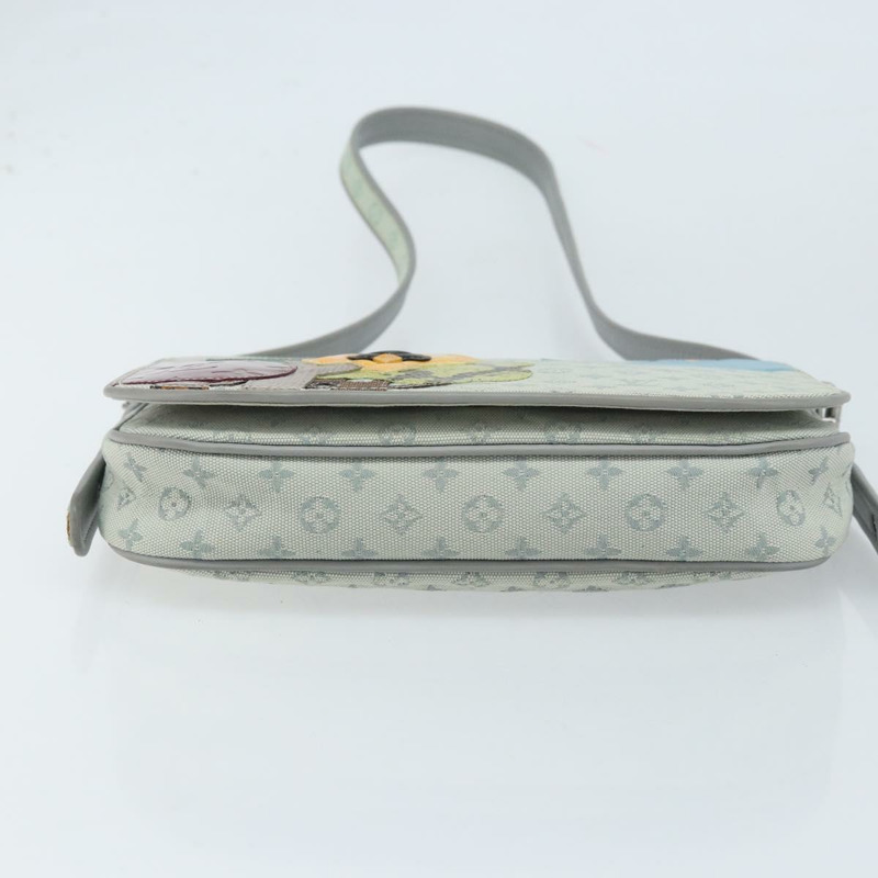 【日本直送】路易威登 Monogram Mini Musette Comte de Fe 手袋 灰色 M92279 LV Auth 166232V-4