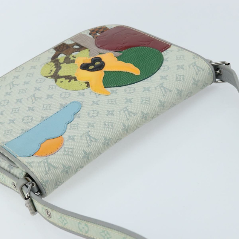 【日本直送】路易威登 Monogram Mini Musette Comte de Fe 手袋 灰色 M92279 LV Auth 166232V-5