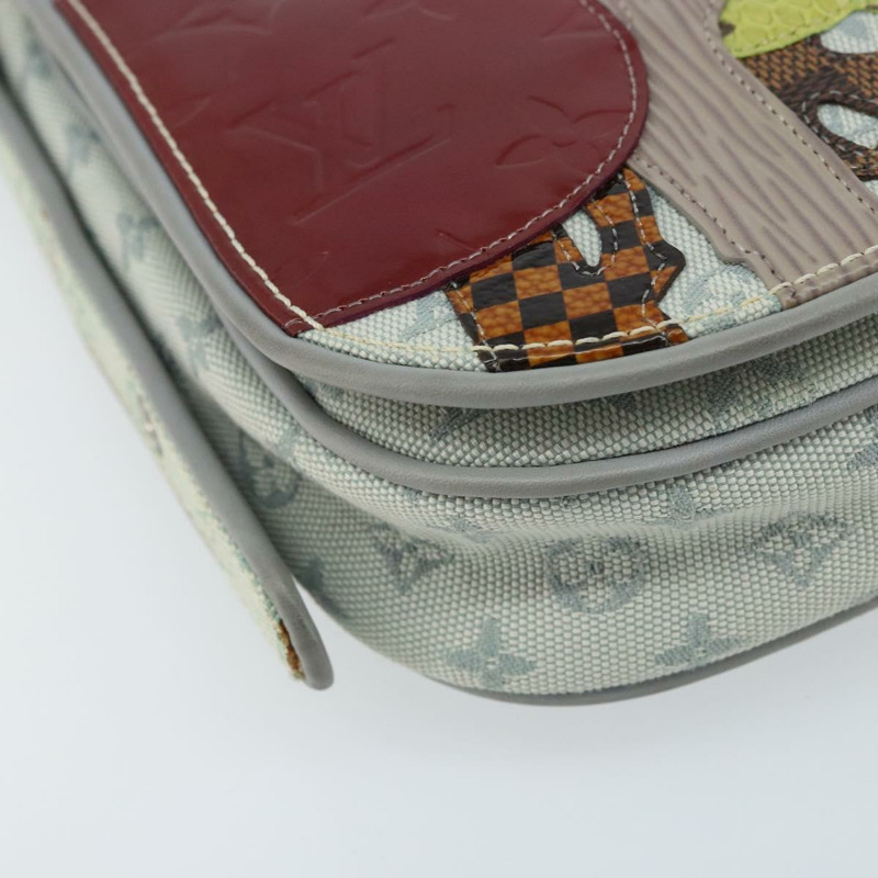 【日本直送】路易威登 Monogram Mini Musette Comte de Fe 手袋 灰色 M92279 LV Auth 166232V-8