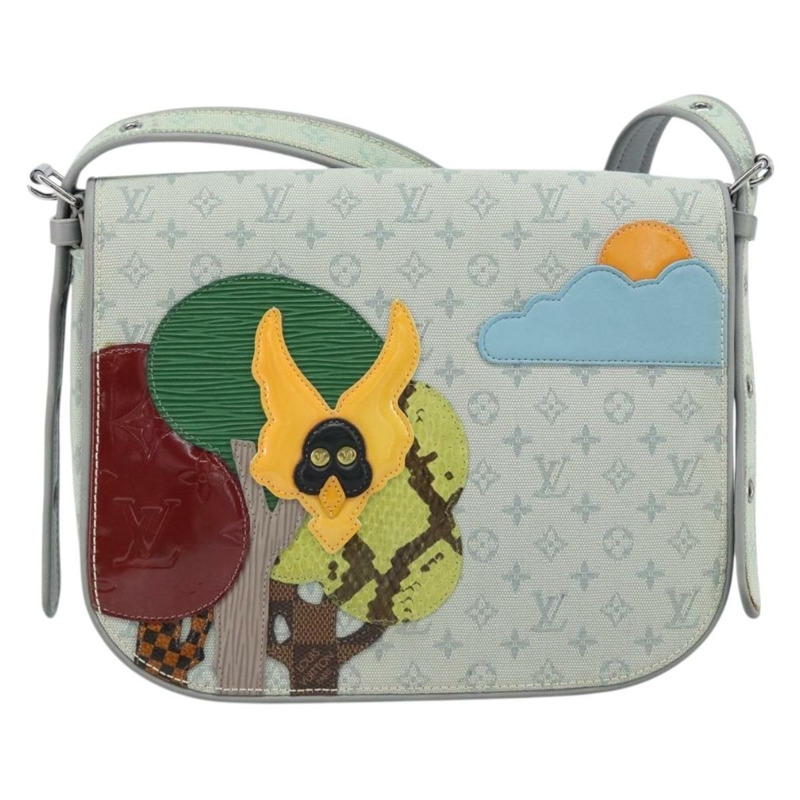 【日本直送】路易威登 Monogram Mini Musette Comte de Fe 手袋 灰色 M92279 LV Auth 166232V-12