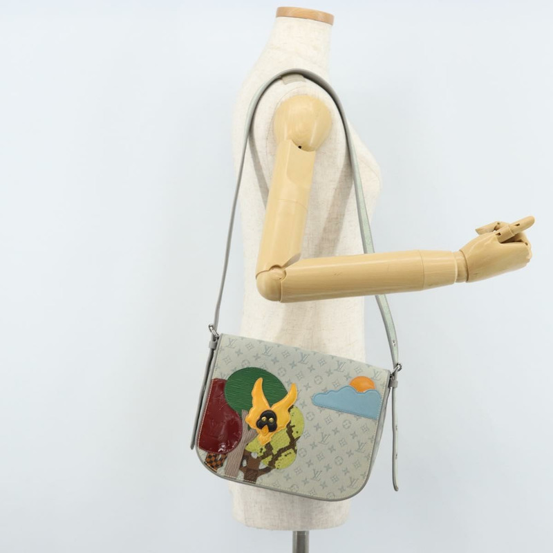 【日本直送】路易威登 Monogram Mini Musette Comte de Fe 手袋 灰色 M92279 LV Auth 166232V-20