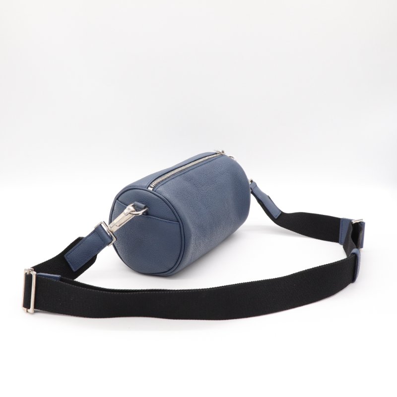 DIOR  藍色圓筒包-4