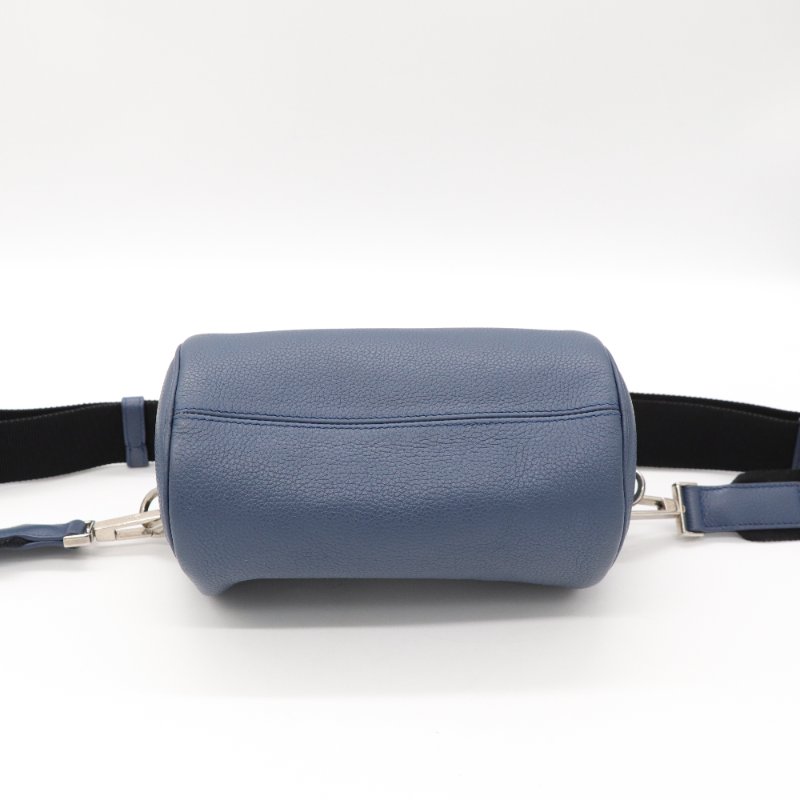 DIOR  藍色圓筒包-6