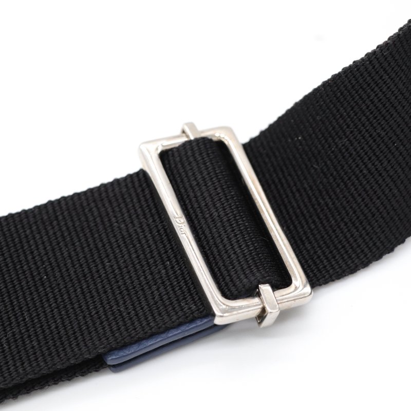 DIOR  藍色圓筒包-11