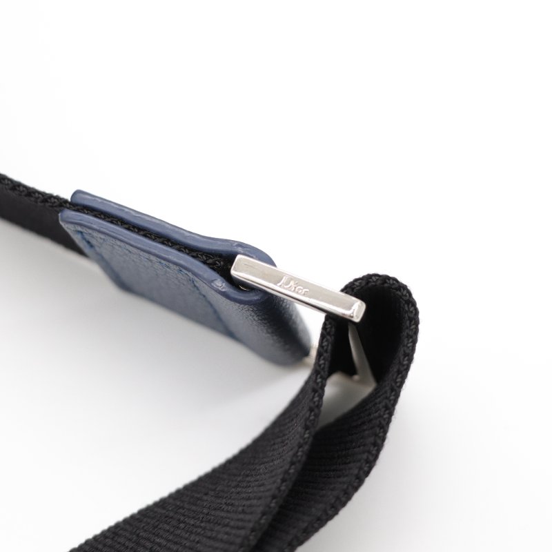 DIOR  藍色圓筒包-12