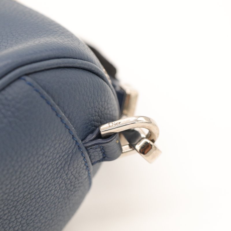 DIOR  藍色圓筒包-13