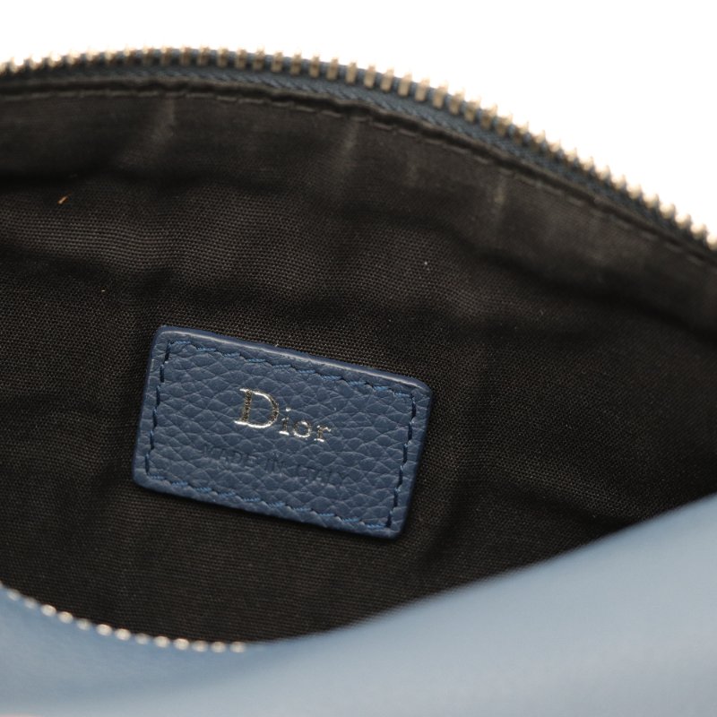 DIOR  藍色圓筒包-14