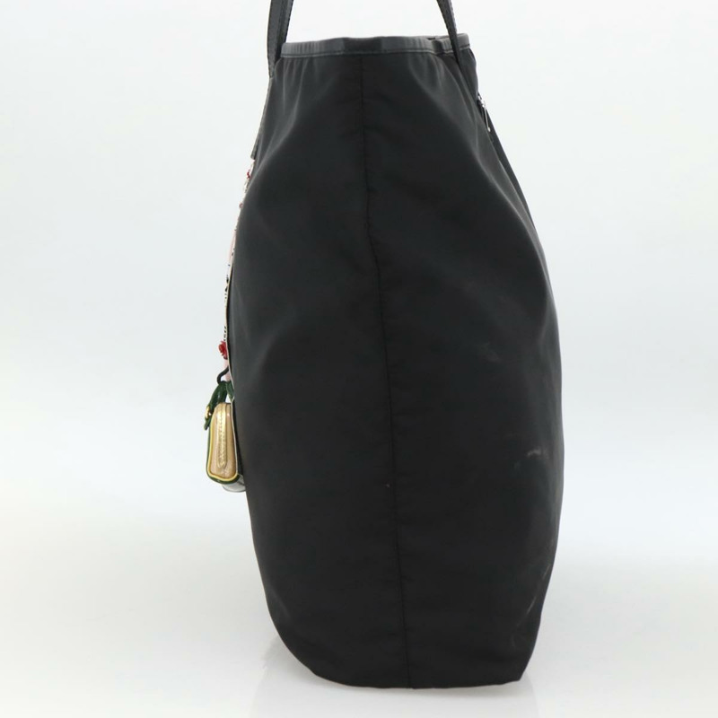 【日本直送】PRADA 尼龍托特包 黑色 銀色 正品 BA11146V-3