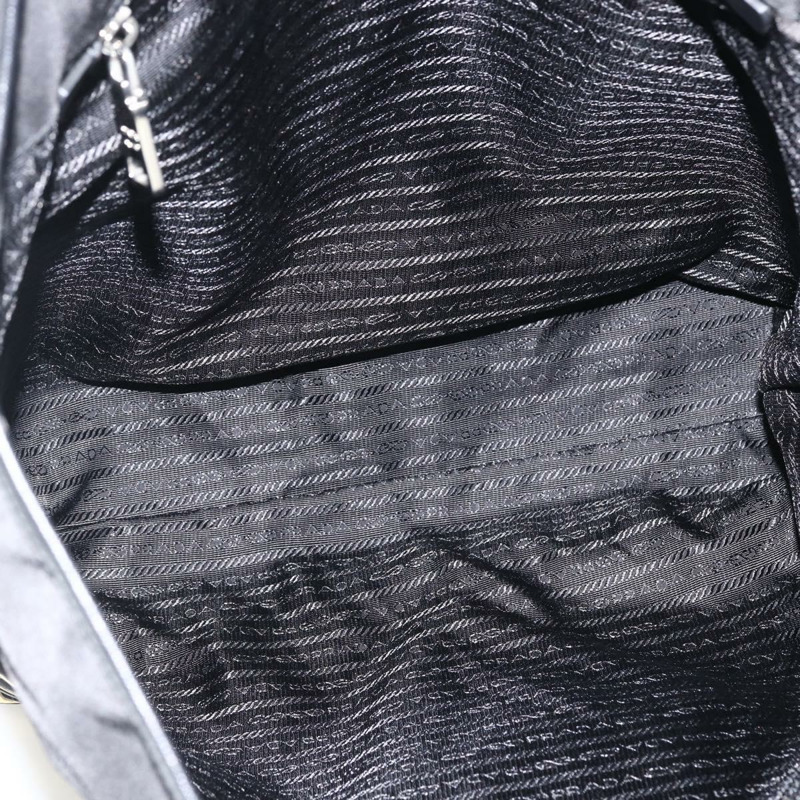 【日本直送】PRADA 尼龍托特包 黑色 銀色 正品 BA11146V-10