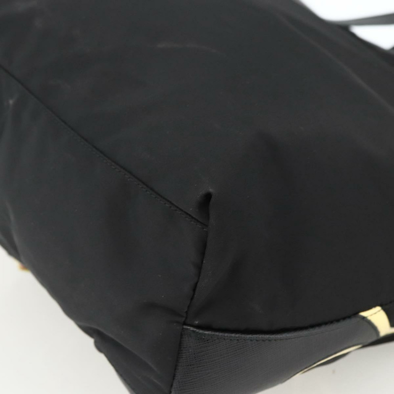 【日本直送】PRADA 尼龍托特包 黑色 銀色 正品 BA11146V-14