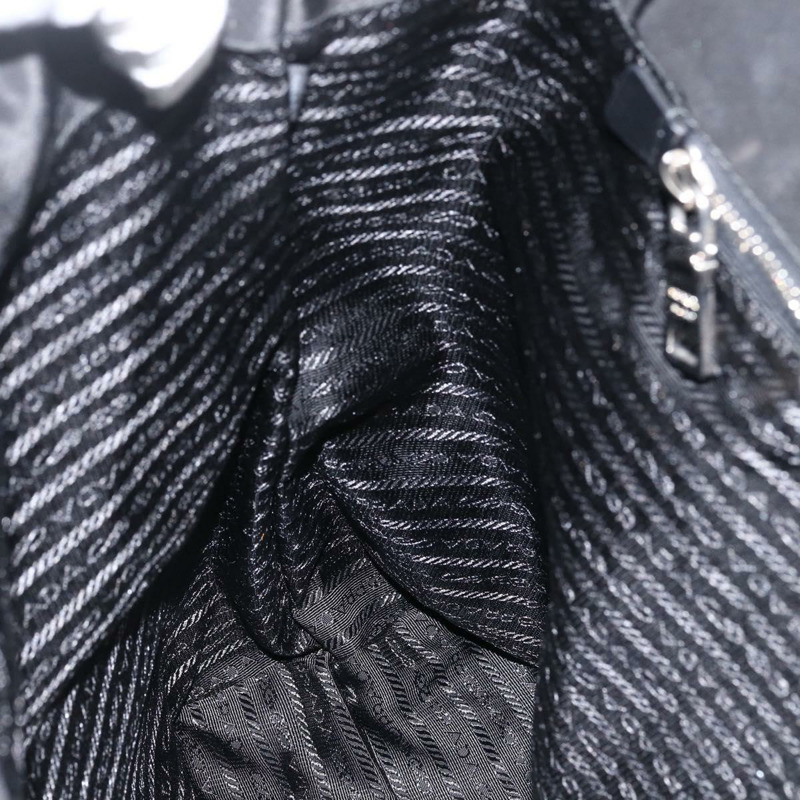 【日本直送】PRADA 尼龍托特包 黑色 銀色 正品 BA11146V-20