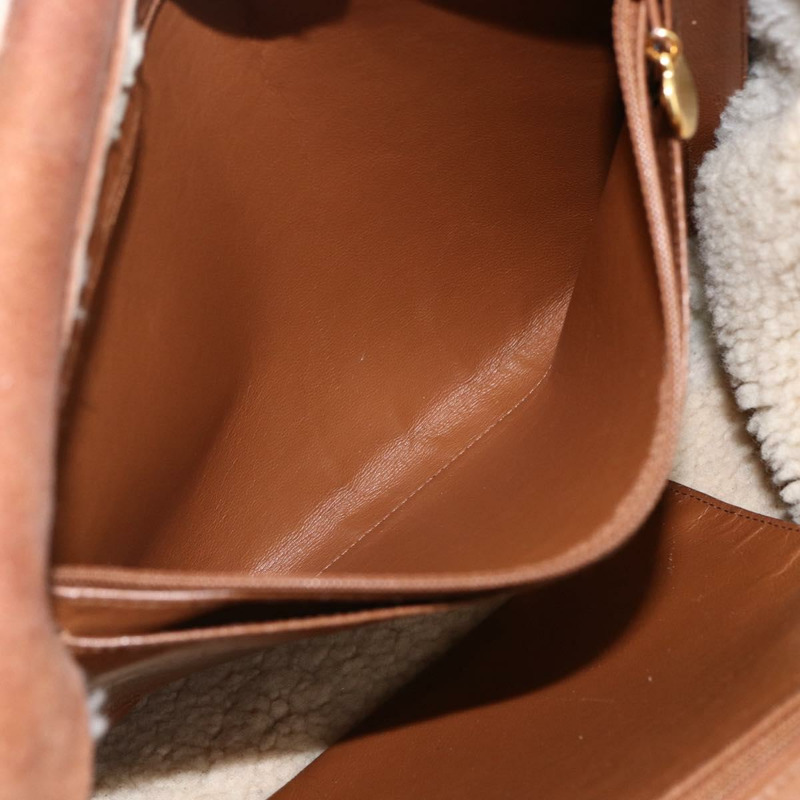 【日本直送】香奈兒鏈條手提包 Mouton 棕色金色 CC Auth bs33650-11