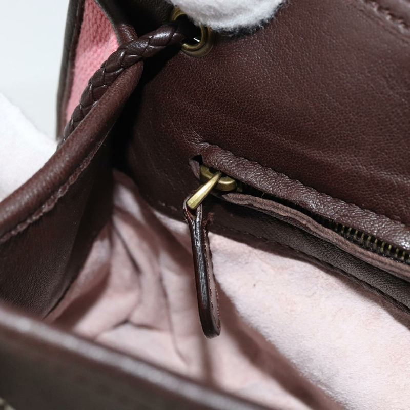【日本直送】BOTTEGA VENETA 鏈條手提包 皮革帆布 兩用款 奧特萊斯 粉紅金色 正品 ARZ067V-19