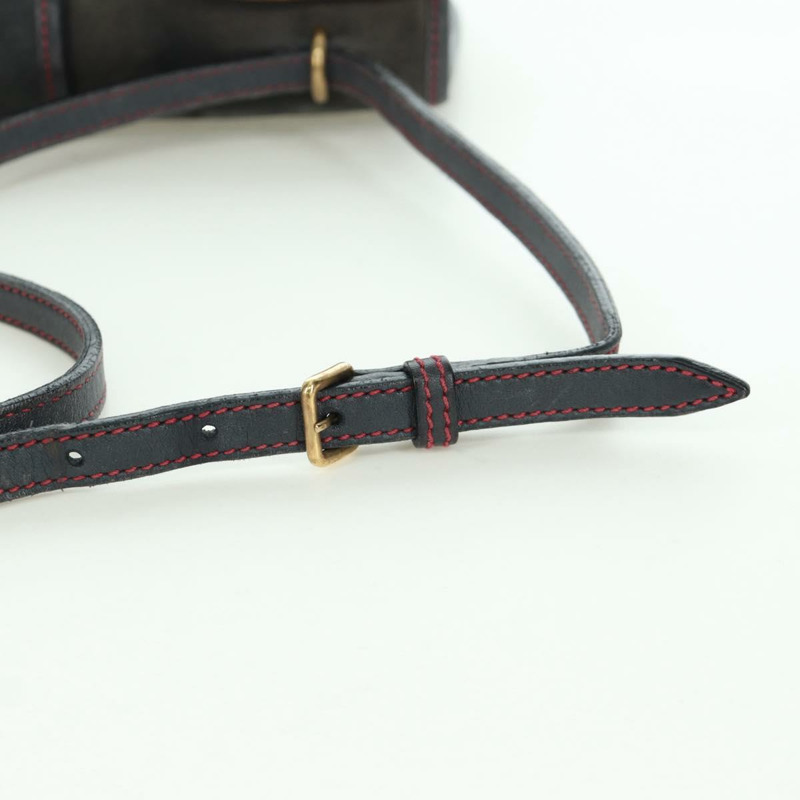 【日本直送】Miu Miu 單肩包 麂皮海軍藍金色 正品 ARZ130V-7
