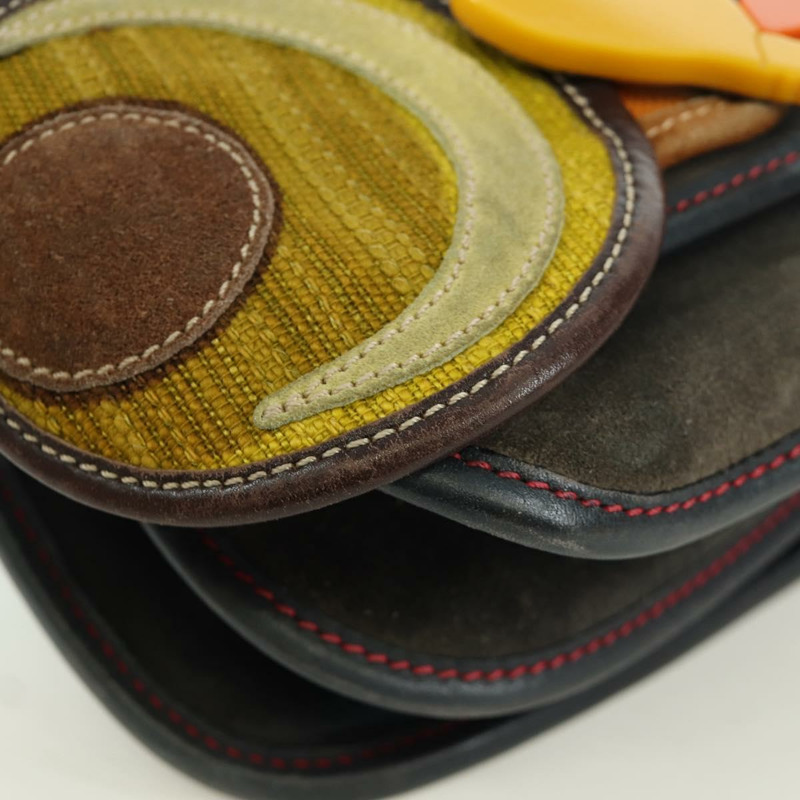 【日本直送】Miu Miu 單肩包 麂皮海軍藍金色 正品 ARZ130V-14