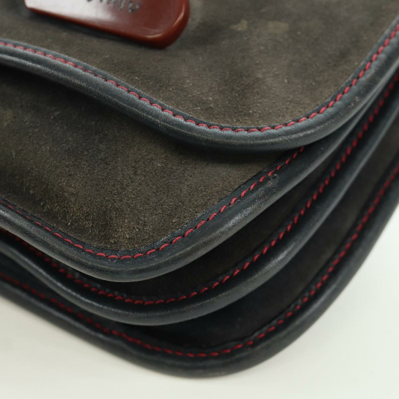 【日本直送】Miu Miu 單肩包 麂皮海軍藍金色 正品 ARZ130V-15