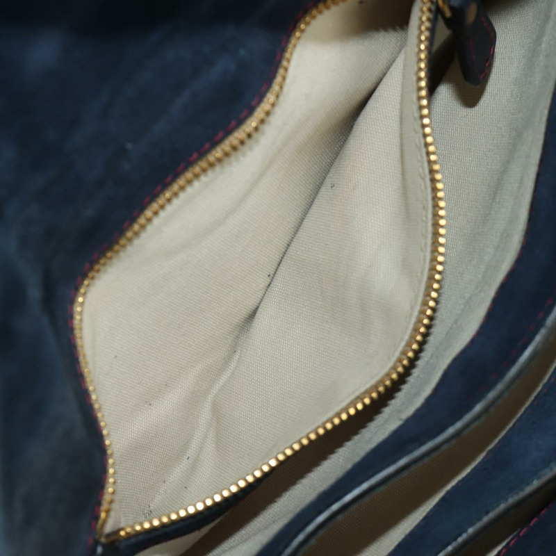 【日本直送】Miu Miu 單肩包 麂皮海軍藍金色 正品 ARZ130V-28