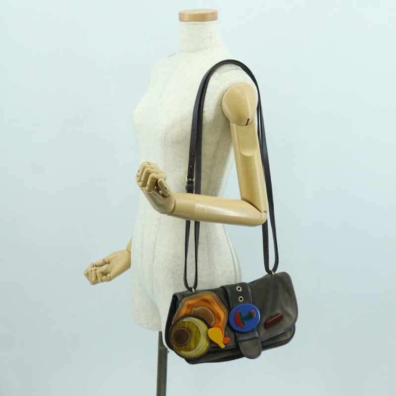 【日本直送】Miu Miu 單肩包 麂皮海軍藍金色 正品 ARZ130V-29