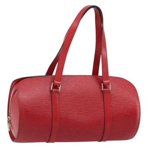 路易威登 Epi Soufflot 手提包紅色 M52227 LV 正品 ARZ150V