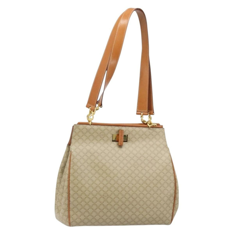 【日本直送】CELINE Macadam帆布托特包 PVC 米色 金色 正品 ARZ058V-0