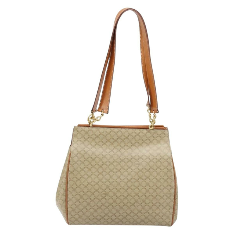 【日本直送】CELINE Macadam帆布托特包 PVC 米色 金色 正品 ARZ058V-1