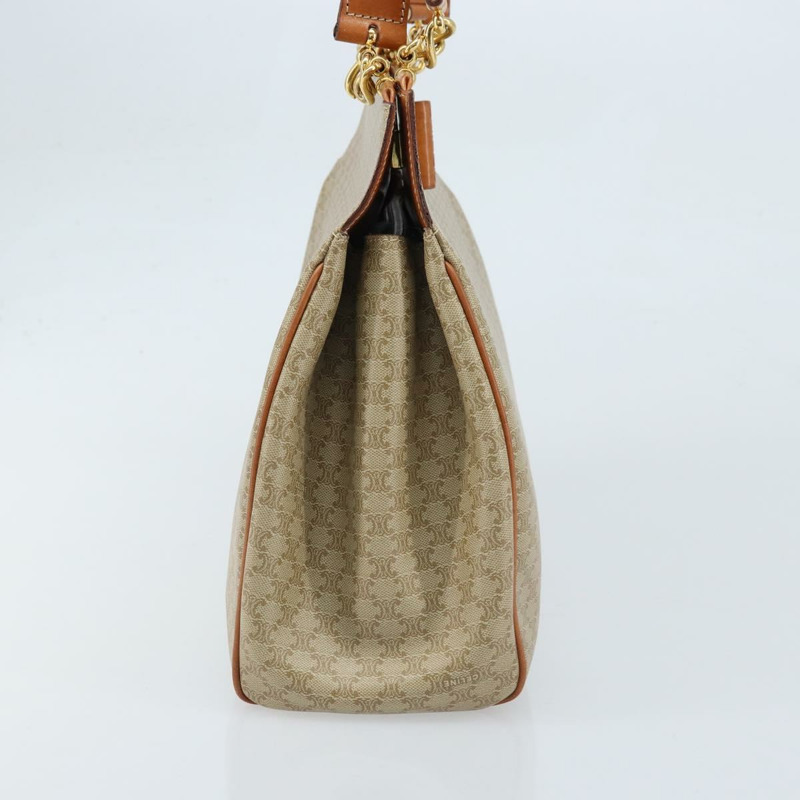 【日本直送】CELINE Macadam帆布托特包 PVC 米色 金色 正品 ARZ058V-3