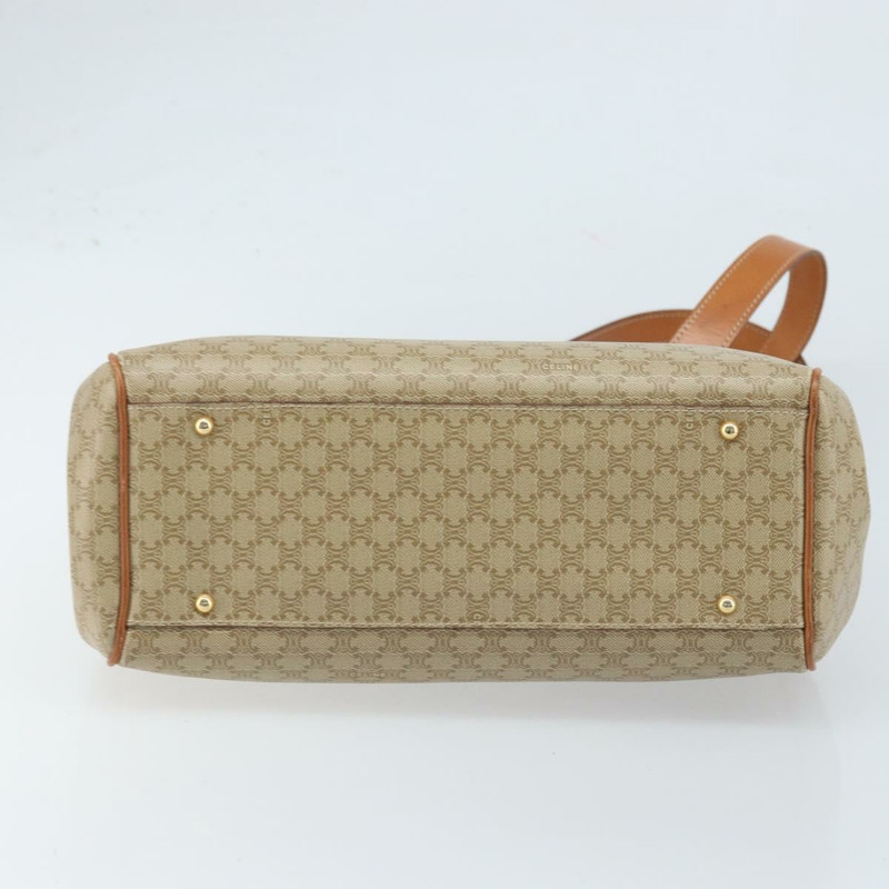 【日本直送】CELINE Macadam帆布托特包 PVC 米色 金色 正品 ARZ058V-4