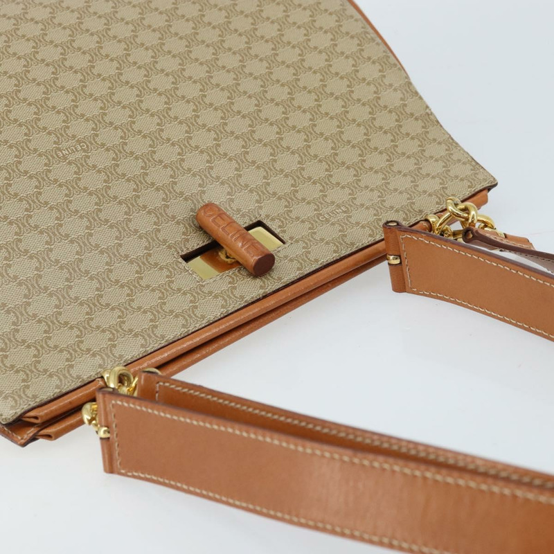 【日本直送】CELINE Macadam帆布托特包 PVC 米色 金色 正品 ARZ058V-5