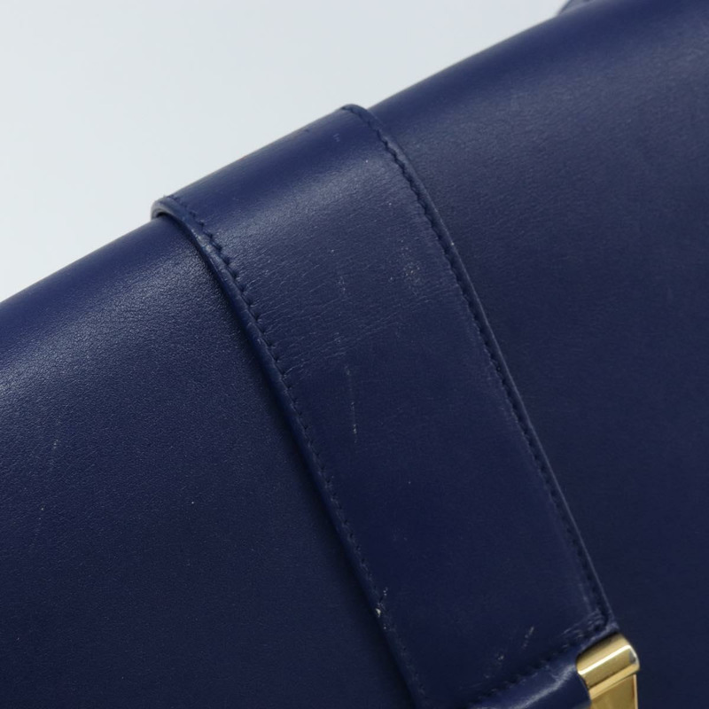 【日本直送】SAINT LAURENT Y Line 肩背包 皮革 藍色 金色 311214 正品 172514V-8