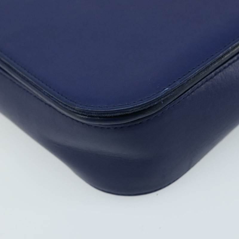 【日本直送】SAINT LAURENT Y Line 肩背包 皮革 藍色 金色 311214 正品 172514V-15